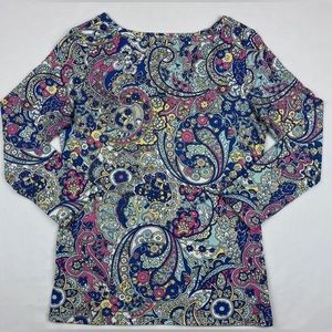 Talbots Paisley Top